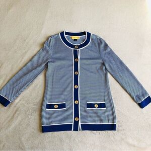 St. John Striped Cardigan